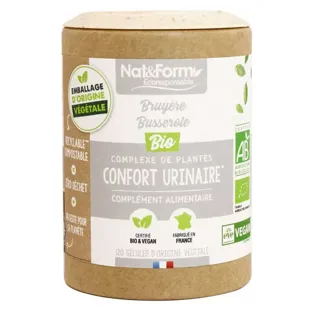 Nat & Form Ecoresponsable Complesso di Piante Confort Urinario Bio 120 capsule