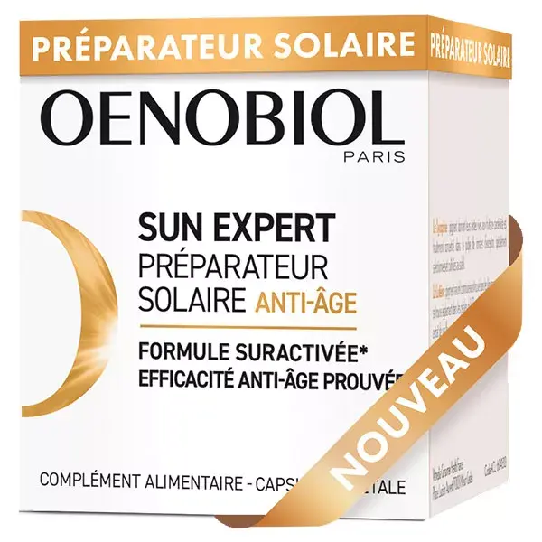 Oenobiol Sun Expert Préparateur Solaire Anti-Âge 30 gélules