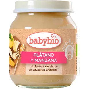 Babybio Apple and Banana Jar +4m 130 gr