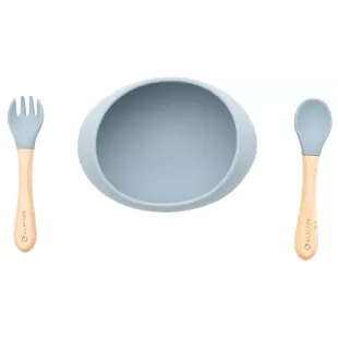 Olmitos Vajilla de Silicona Grey 3 piezas