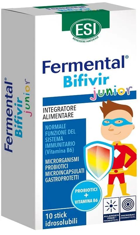 Esi Fermental Bifivir Junior Integratore Di Fermenti Lattici Per Il Sistema Immunitario 10 Stick