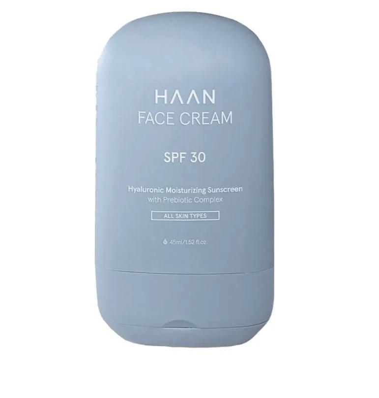 Haan Crema Protettiva Viso con SPF 30 con Acido Ialuronico Travel Size 45 ml