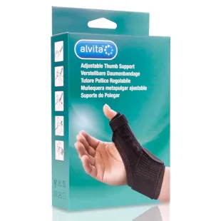 Alvita Adjustable Thumb Wrist Support T2 (19-23 cm)