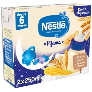 Nestlé porridge liquid 8 cereals 2x250ml 6 m 
