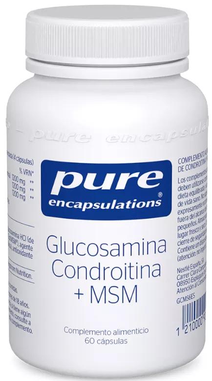 Pure Encapsulations Glucosamina Condroitina + MSM 60 Capsule