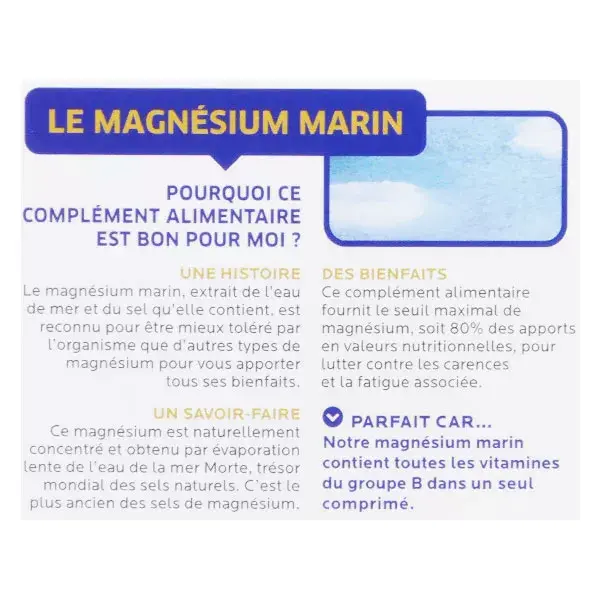 Fitoform Marine Magnesium + B1 + B6 + B9 Reduce Fatigue 60 Tablets