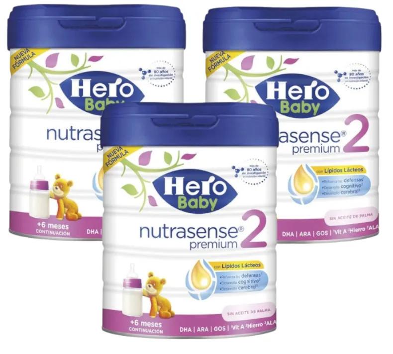 Lait de suite Hero Baby Nutrasense Premium 3x800 gr