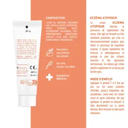 GRANIONS Crème Eczema - Anti Démangeaisons - Peau irritée - Sans Cortisone-30mL