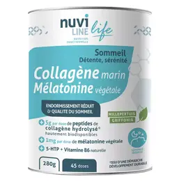 Nuviline Collagène Marin Sommeil & Sérénité Mélatonine Neutre 280g