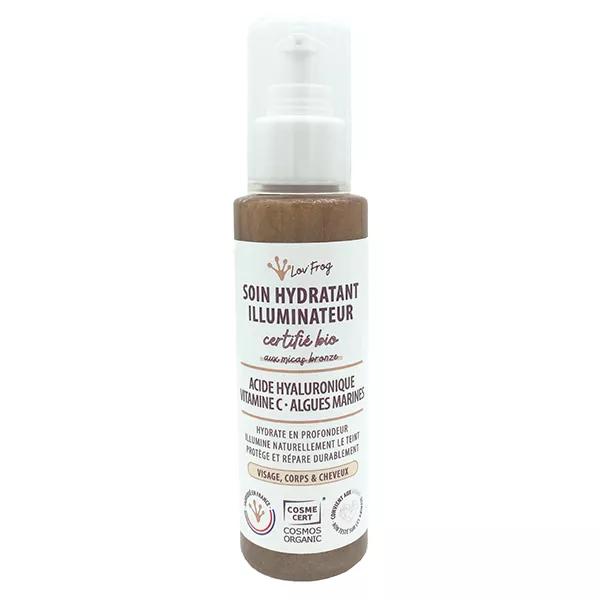 Lov'FROG Crema hidratante iluminadora con brillo bronceador orgánico 100 ml