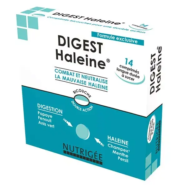 Nutrigée Digest Haleine 14 comprimés à sucer