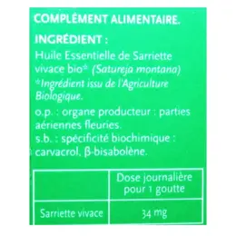 Phytosun Arôms Huile Essentielle Sarriette Vivace Bio 5ml