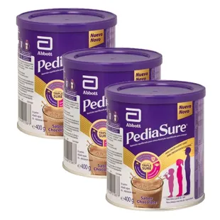 Pediasure 3 Latas 400 gramas Sabor Chocolate