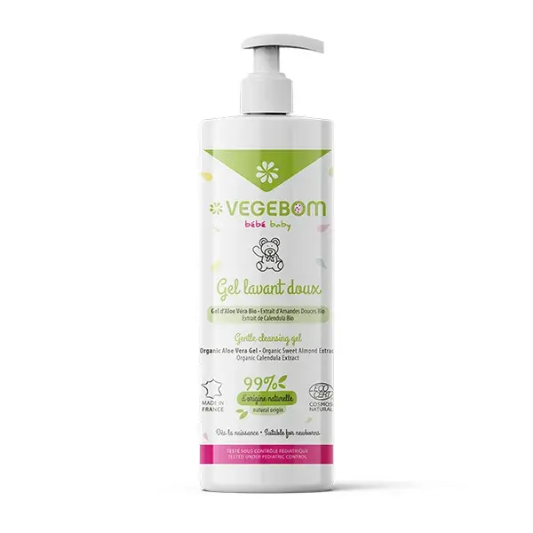 Vegebom Gamme Bébé Gel Lavant Doux Flacon Pompe 400ml