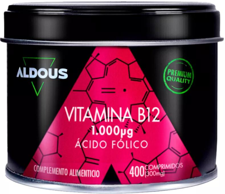 Aldous Labs Vitamina B12 com Ácido Fólico 400 Comprimidos