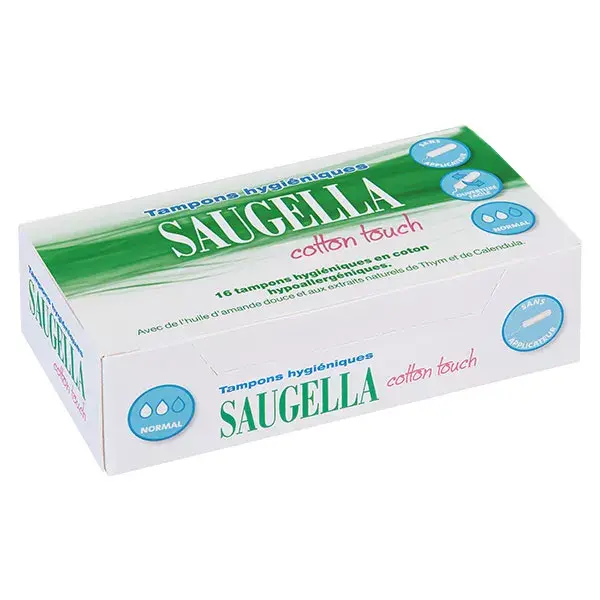 Saugella Cotton Touch Tampon Hygiénique Normal 16 unités