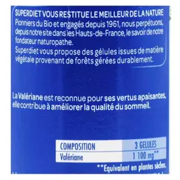 Superdiet Valeriane Bio 90 gélules