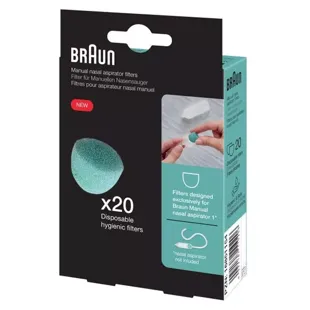 Braun Bébé  Apriratore Nasale Manuale Ricarica Filtro 20 unità