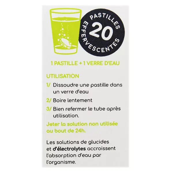 Hydratis Solution d'Hydratation Citronnelle Gingembre Lot de 3 x 20 pastilles