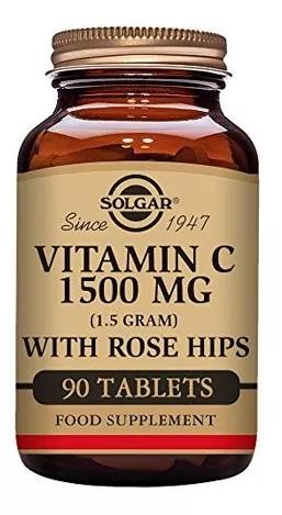 Solgar Vitamin C com Escaramujo 1500 mg 90 Comprimidos