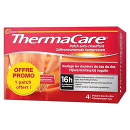 ThermaCare Patch Auto-Chauffant Bas du Dos 4 patchs + 1 Offert