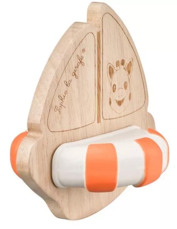 Sophie la girafe Gummi- und Holzboot +0m