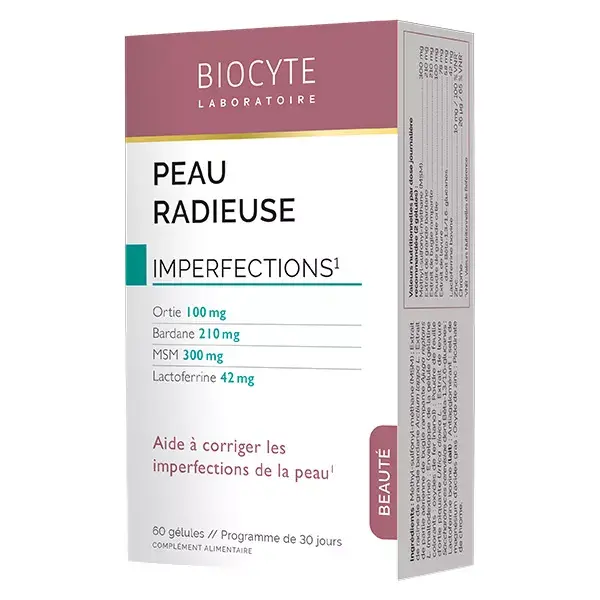 Biocyte Peau Radieuse 60 gélules