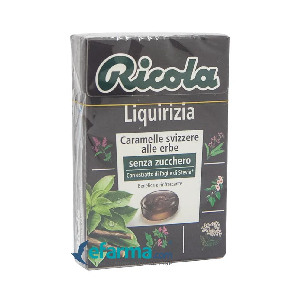 Ricola Liquirizia Caramelle Svizzere alle Erbe Senza Zucchero 50 g