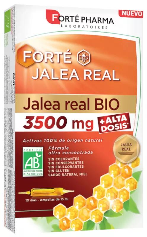 Forté Pharma Forte Jalea Real Bio 3500 mg 10x15ml Ampollas