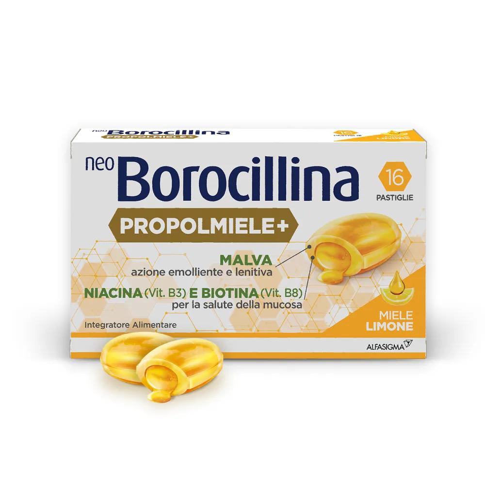 Neoborocillina Propolmiele + Miele/Limone 16 Pastiglie