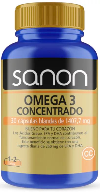 Sanon Omega 3 Concentrado 1407,7 Mg 30 Cápsulas Blandas