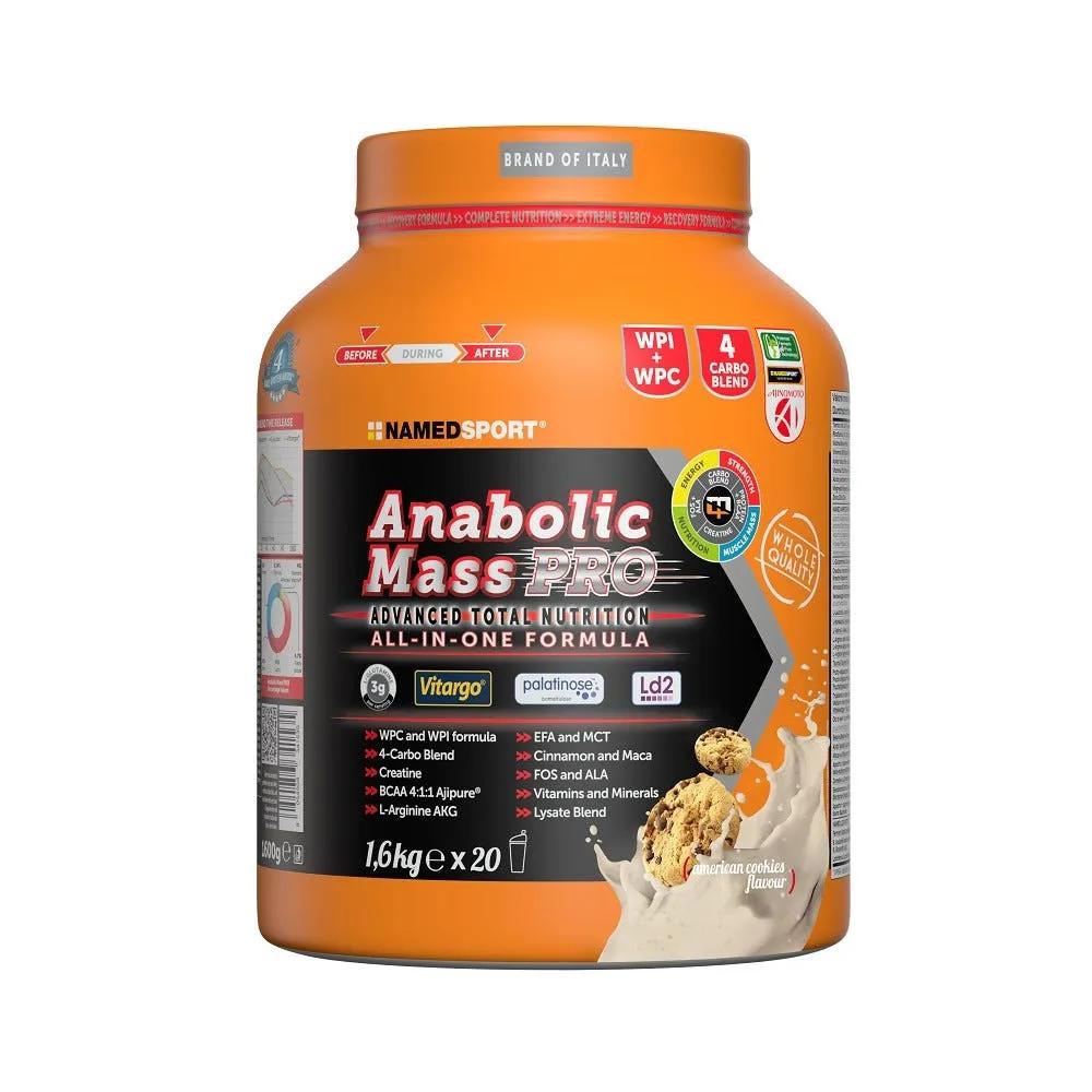 Named Sport Anabolic Mass Pro Integratore Gusto American Cookies 1,6 kg