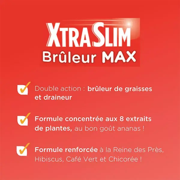 Forté Pharma Xtraslim Brûleur Max Bruleur de graisse Draineur Elimination 500ml