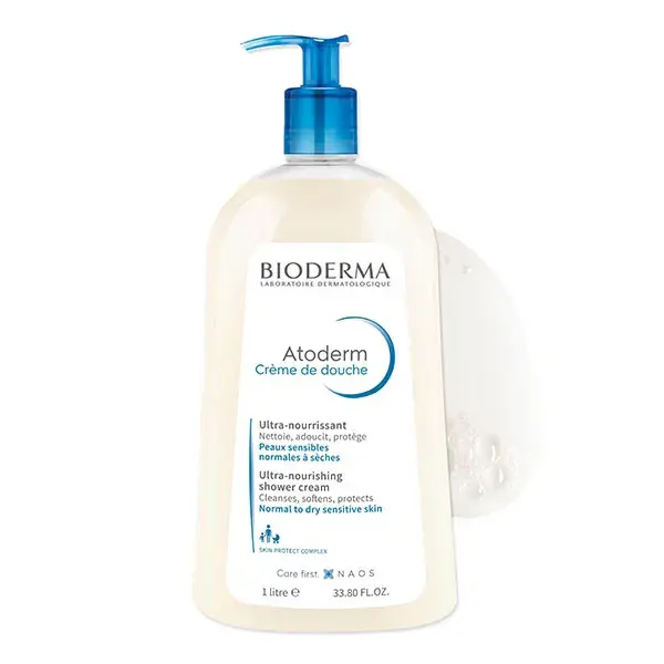 Bioderma Atoderm Crème Douche Lavante Nourrissante Peaux Sèches 1L