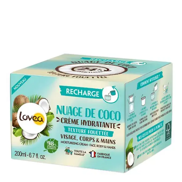Lovea Recharge Crème Hydratante - Multi-usages - Vegan - 200 ml