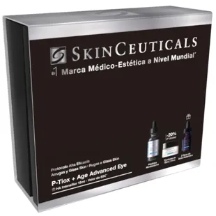 SkinCeuticals Wrinkle and Glass Skin Protocol P-tiox + AGE Advanced Eye