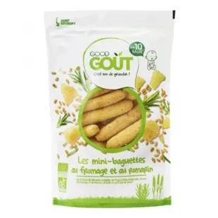 Good Goût Biscuits Mini-Baguettes al Formaggio e Rosmarino +10m Bio 70g