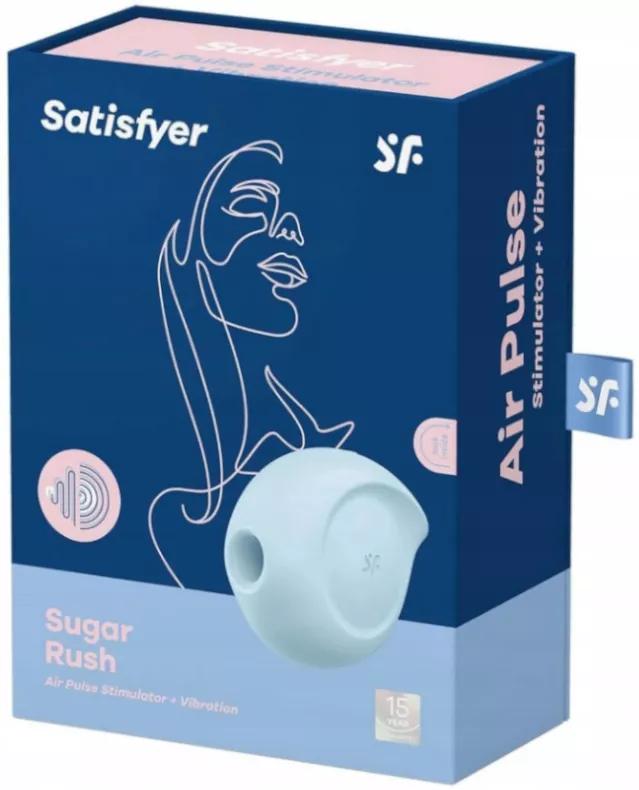 Stimulateur et vibrateur bleu Satisfyer Sugar Rush