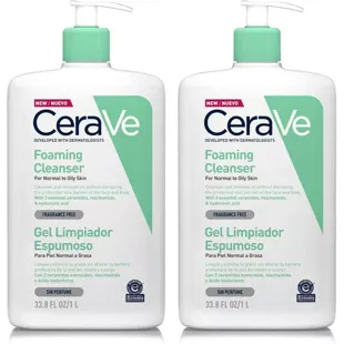 CeraVe Gel Limpiador Espumoso 2x1 Litro