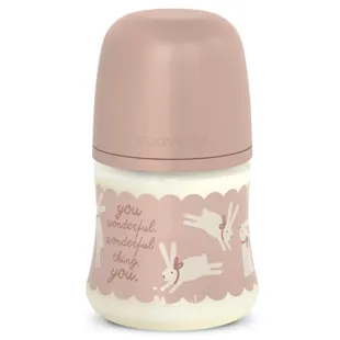 Suavinex Wonderland Slow Flow Baby Bottle Bunnies Pink +0m 150ml