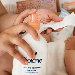 Biolane - Lait de toilette - Bébé - Nettoie Visage, Corps et Siège - 750ml