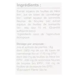 Nat & Form Ampoules Confort Urinaire Bio 20 ampoules