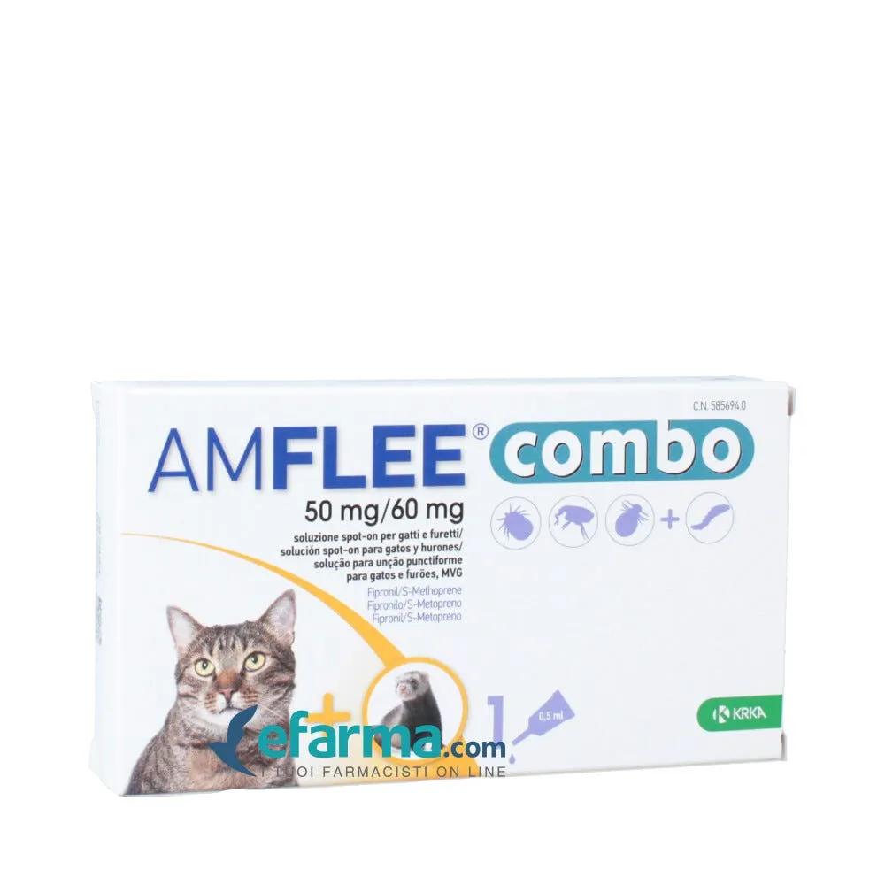 Amflee Combo Gatti e Furetti 50mg+60mg 1 Pipetta