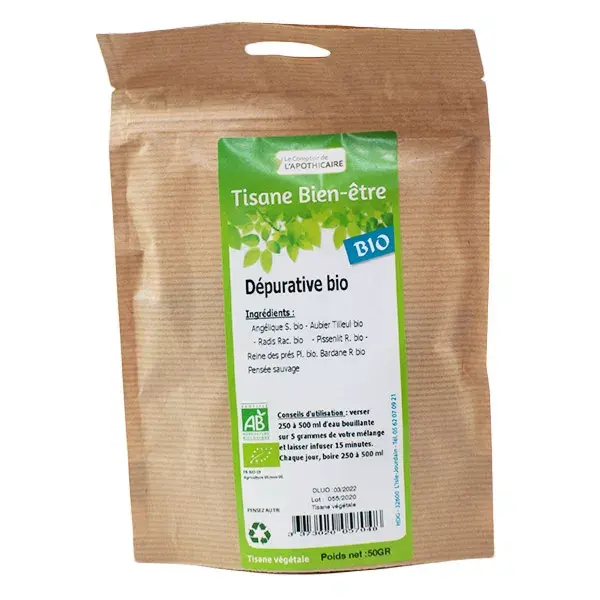 Le Comptoir de l'Apothicaire Organic Depurative Herbal Tea 50g
