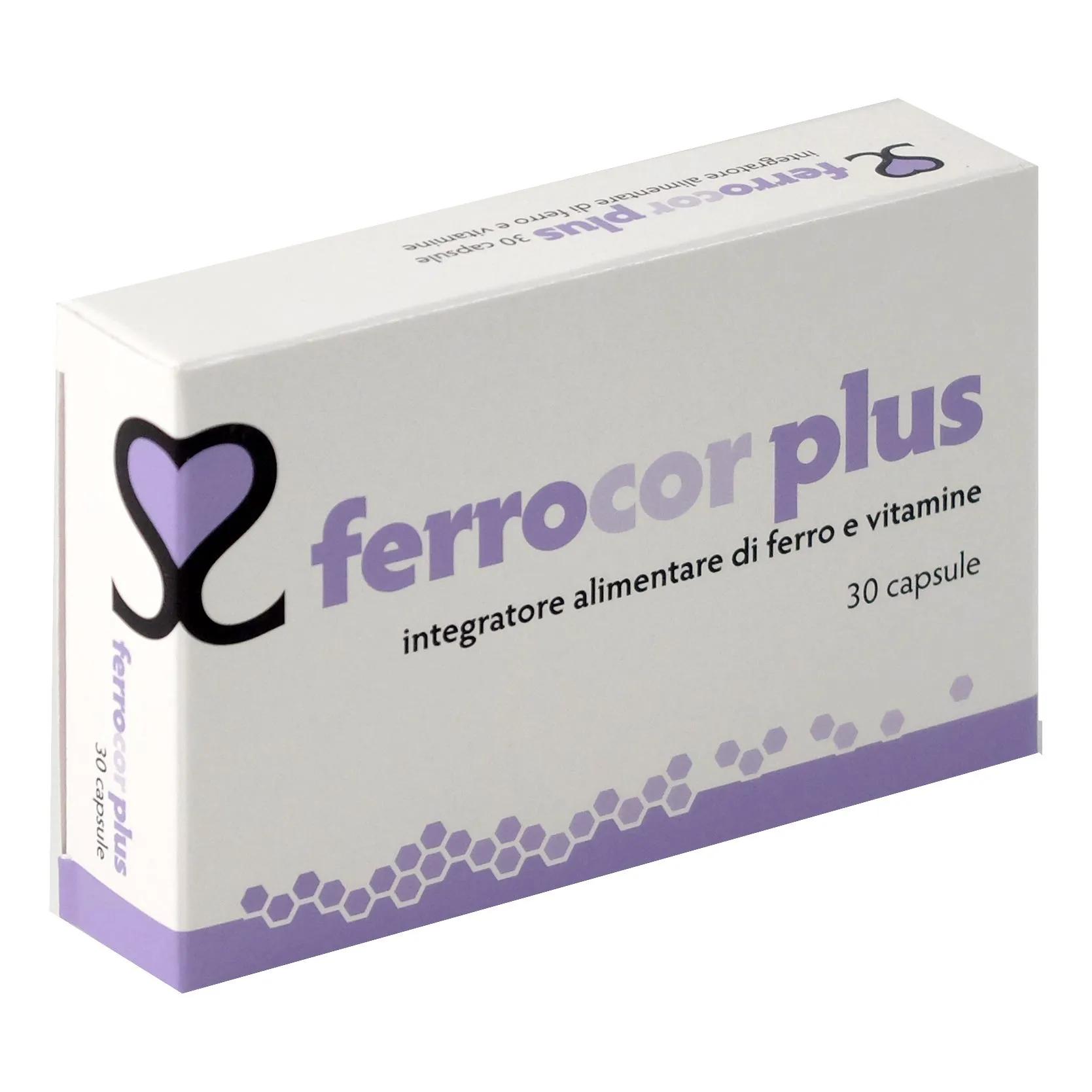 Ferrocor Plus Integratore Ferro E Vitamine 30 Capsule