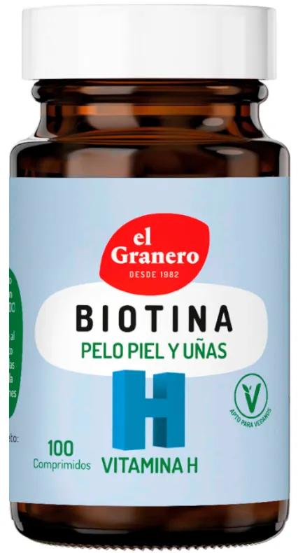 El Granero Integral Biotin (Vitamin H Biotin) 100 Tablets