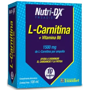 Ynsadiet Nutri-Dx L-Carnitine + Vitamin B6 10 Ampoules