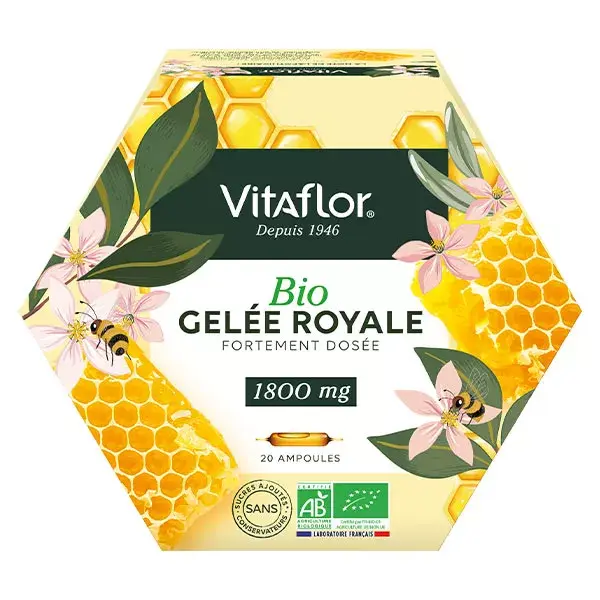 Vitaflor Bio Gelée Royale 1800 mg 20 ampoules