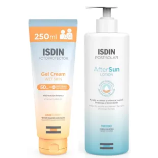 Isdin Gel Creme FPS50 250 ml + Pós Sol 400 ml