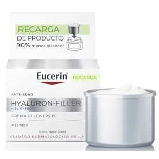 Eucerin Hyaluron-Filler Crème Triple Effet SPF15 Recharge Peaux Sèches 50 ml